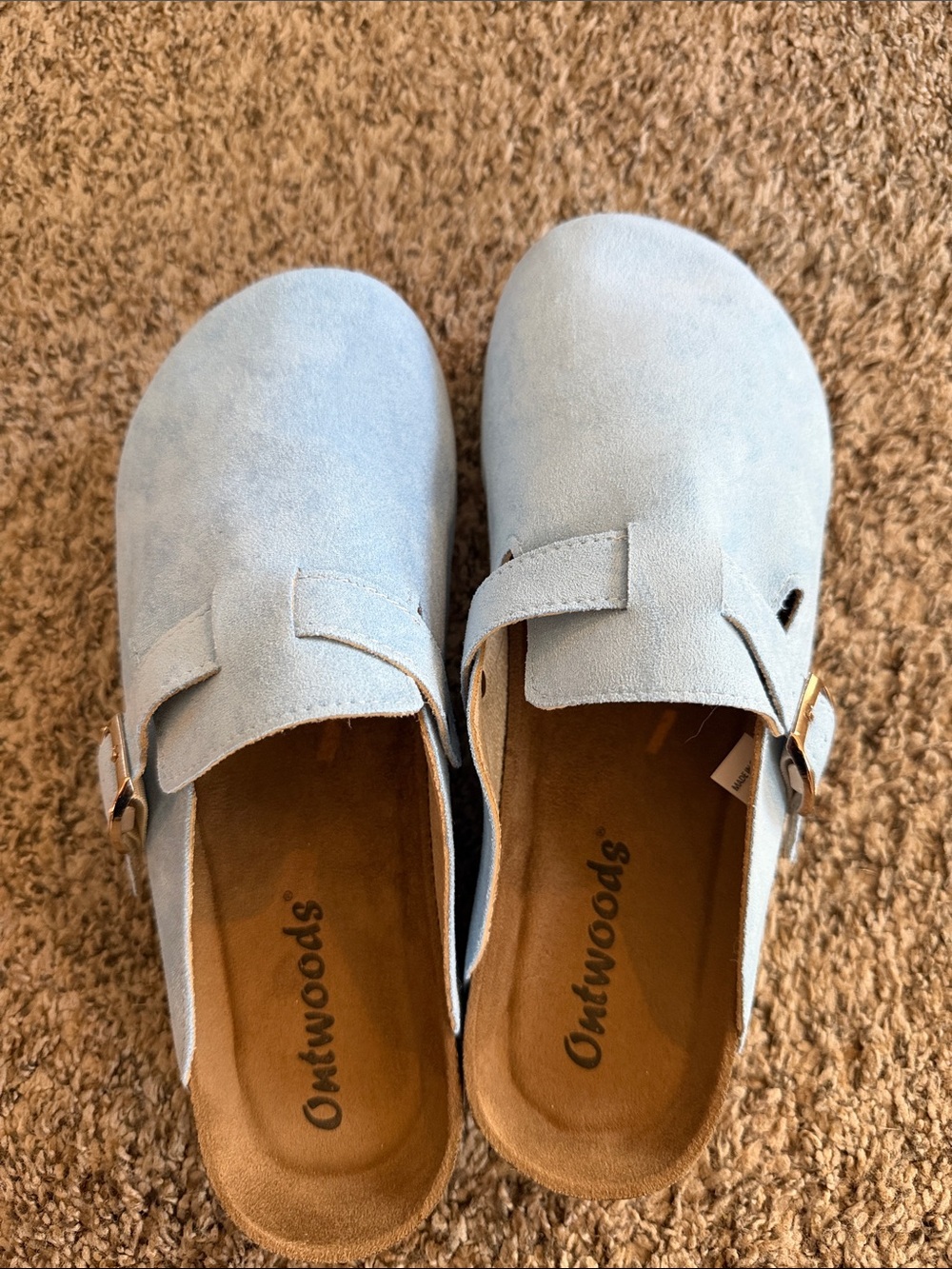 Light blue Clog-Style Shoes